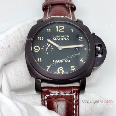 AAA Replica Panerai PAM 359 Luminor Marina watch Chocolate case